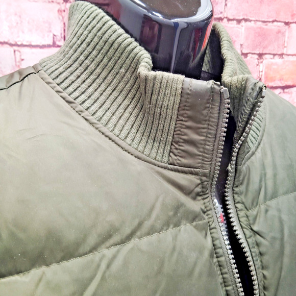 Vintage Old Navy Green Heavier Bomber/Puffer Coat - Picture 7 of 8